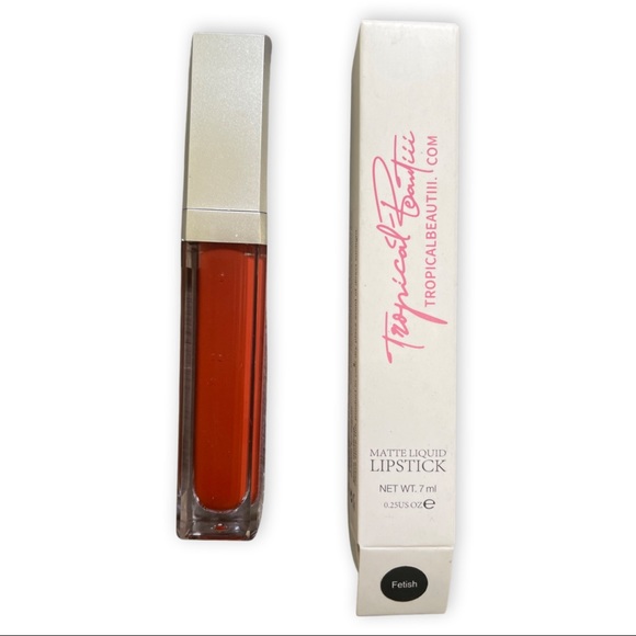 MATTE-LIQUID LIPSTICK NET WI. 7 ml 0.25Us oz Color : Fetish / Orange-Red-Brown - Picture 2 of 9